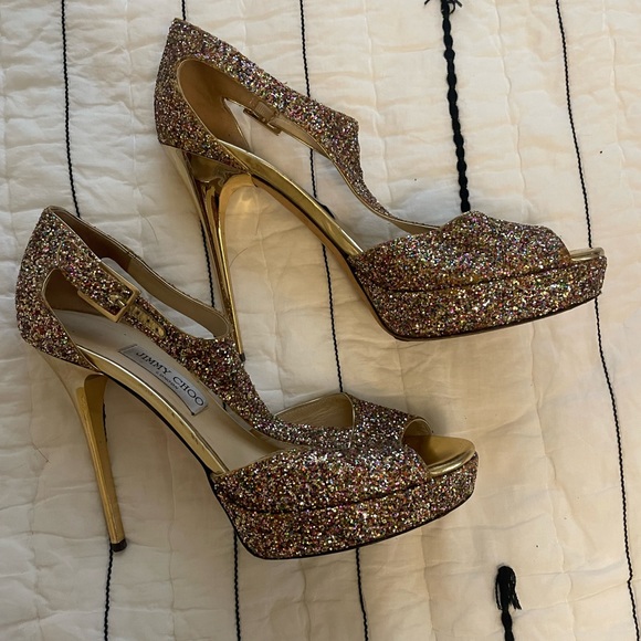 Jimmy Choo Tribe Glitter Stiletto 41 - Picture 3 of 6